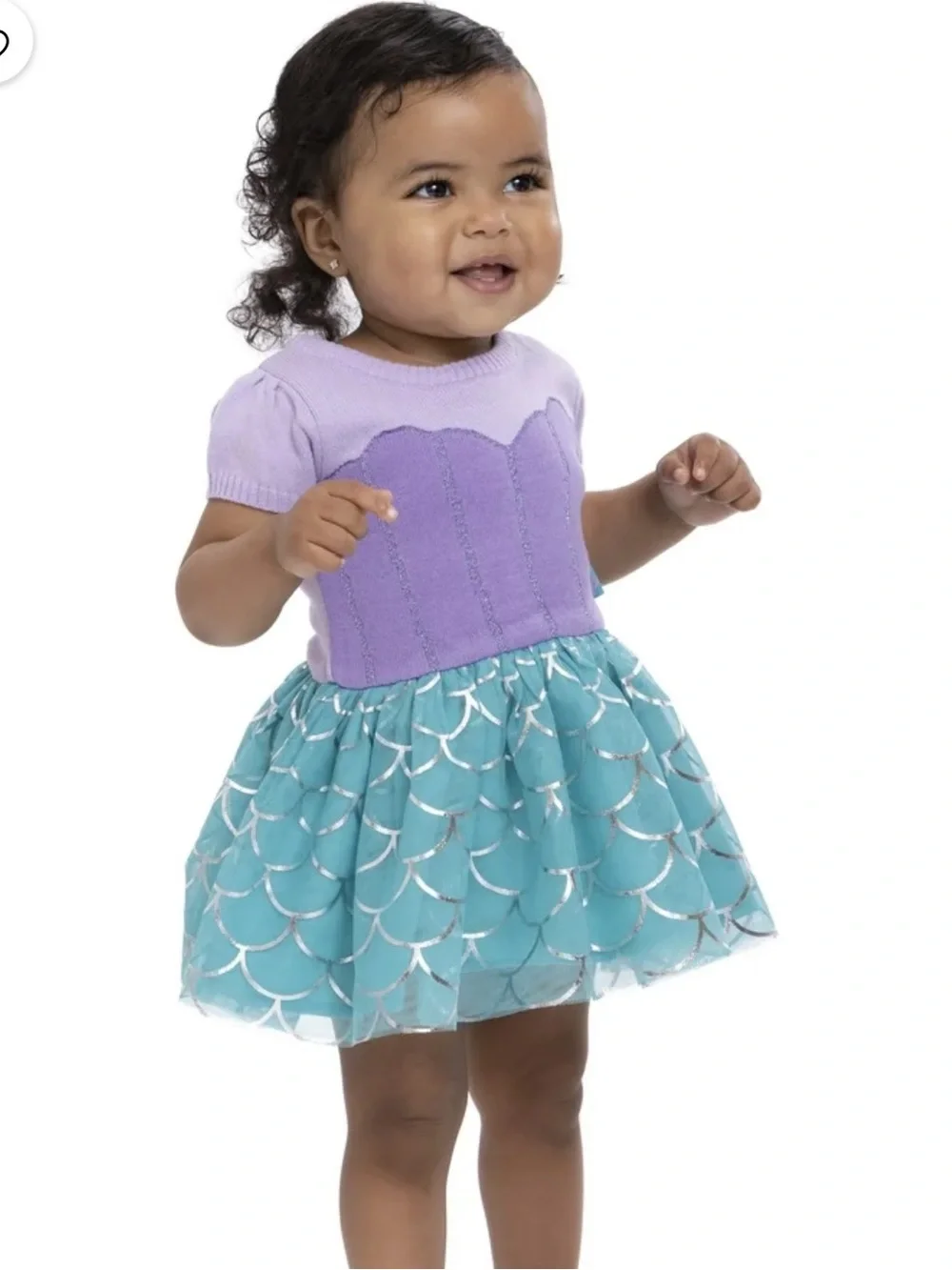 Disney Toddler Purple and Aqua Mermaid Dress Costume size 18 months